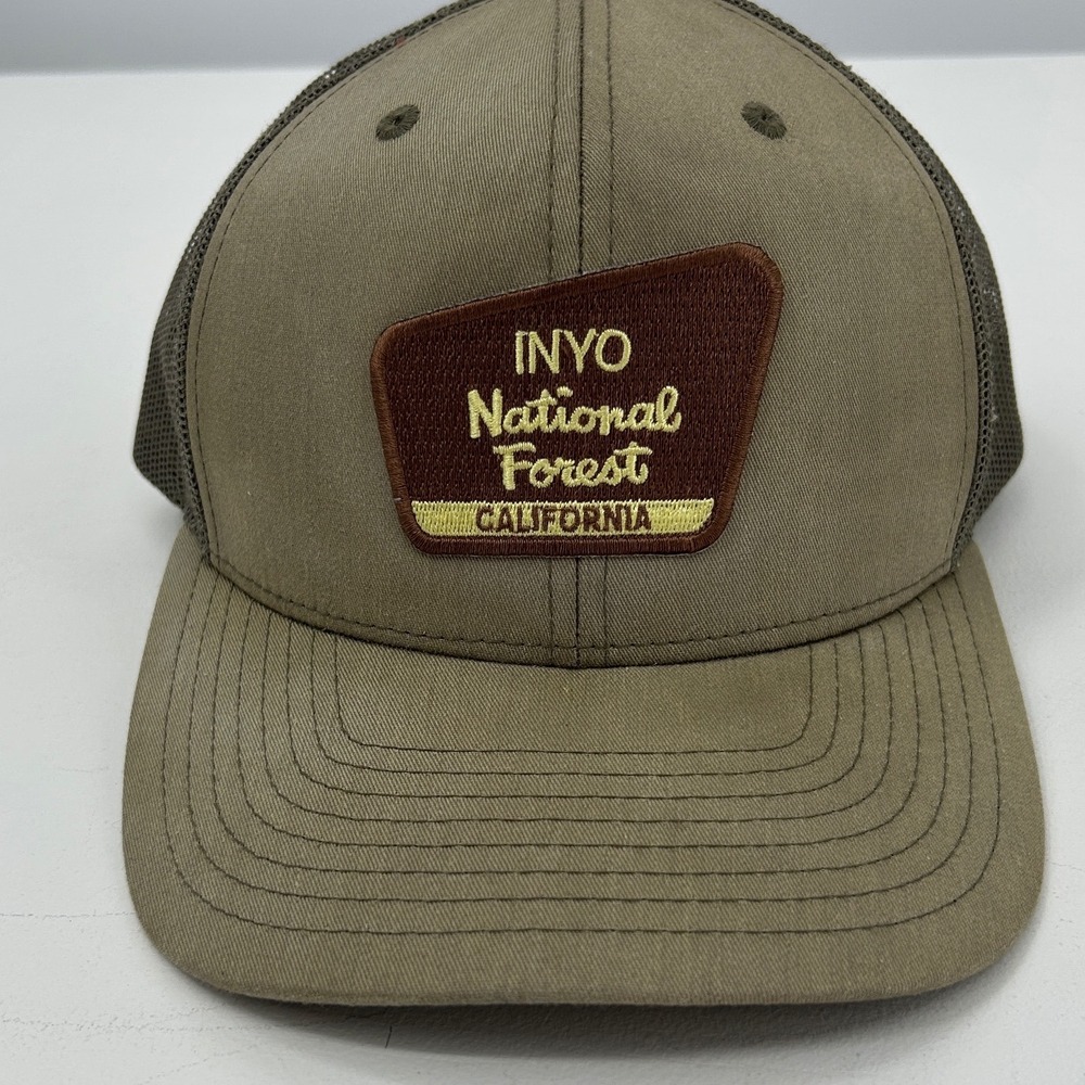 Richardson 112 Inyo National Forest California Trucker Hat Snapback Olive Brown